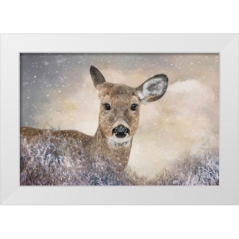 Spirit of Winter White Modern Wood Framed Art Print by Parker, Kelley