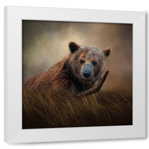 Mischief   White Modern Wood Framed Art Print by Parker, Kelley