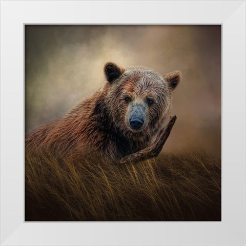 Mischief   White Modern Wood Framed Art Print by Parker, Kelley