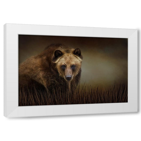 Gentle Soul White Modern Wood Framed Art Print by Parker, Kelley