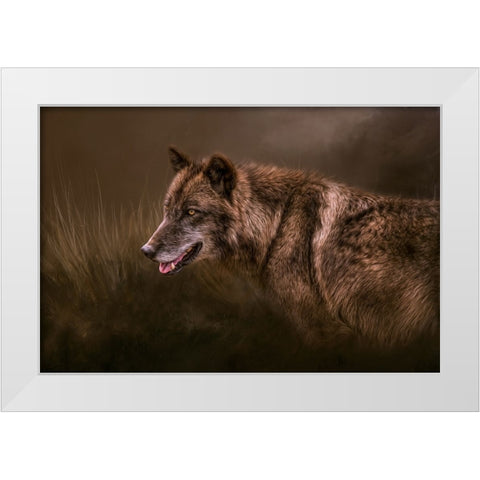 Danger Lurking White Modern Wood Framed Art Print by Parker, Kelley