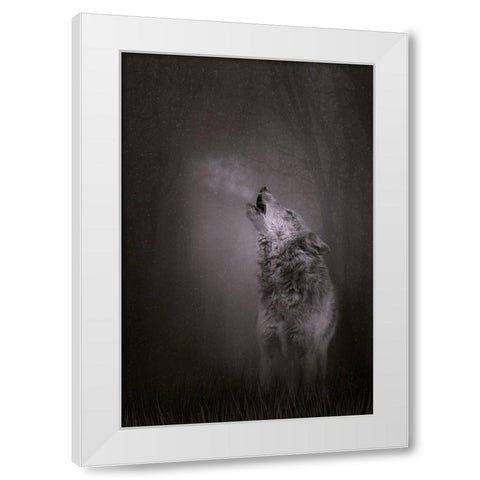 Every Breath I Take White Modern Wood Framed Art Print by Parker, Kelley