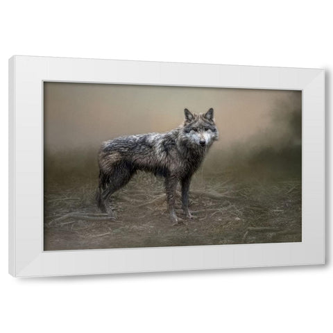 Enduring Spirit White Modern Wood Framed Art Print by Parker, Kelley