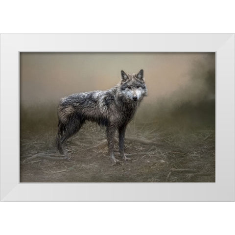 Enduring Spirit White Modern Wood Framed Art Print by Parker, Kelley