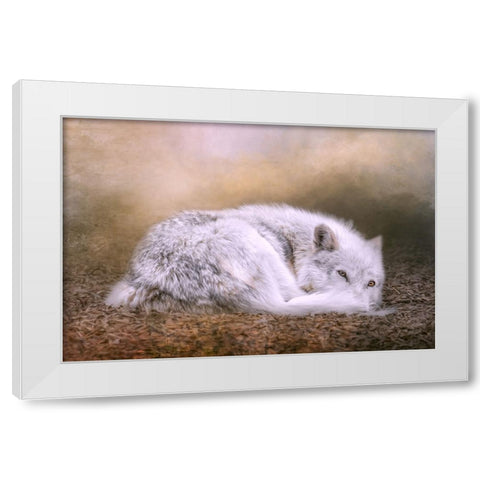 For Your Eyes Only White Modern Wood Framed Art Print by Parker, Kelley