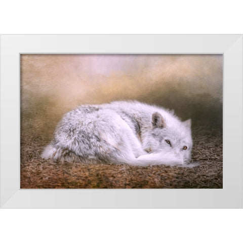 For Your Eyes Only White Modern Wood Framed Art Print by Parker, Kelley