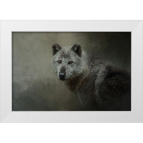 The Last Look Back White Modern Wood Framed Art Print by Parker, Kelley
