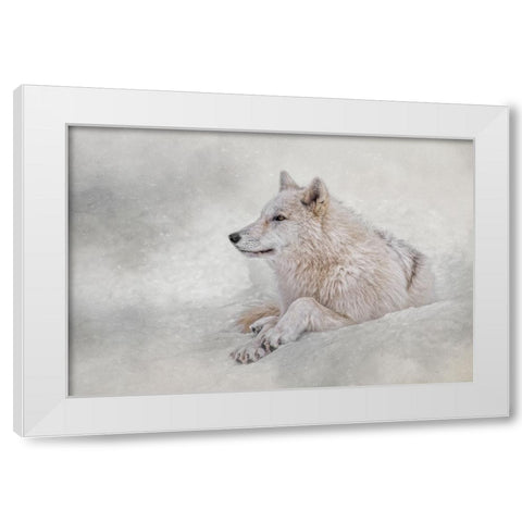 Snow Day White Modern Wood Framed Art Print by Parker, Kelley