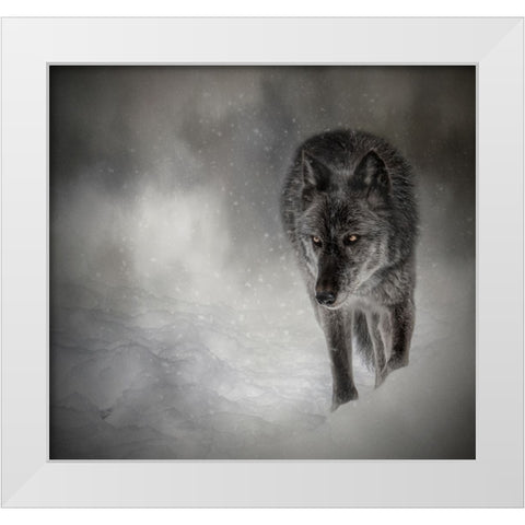 The Lone Journey White Modern Wood Framed Art Print by Parker, Kelley