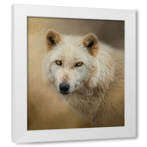 Mesmerize White Modern Wood Framed Art Print by Parker, Kelley