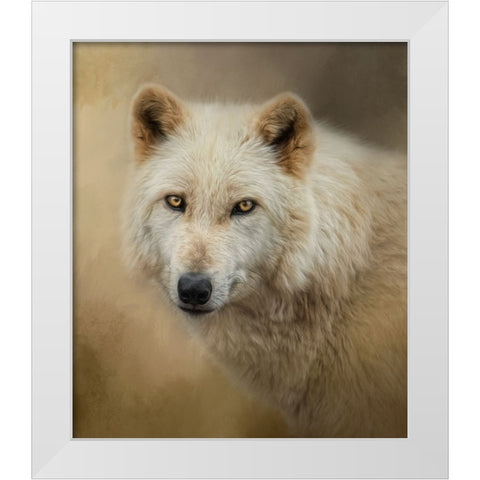 Mesmerize White Modern Wood Framed Art Print by Parker, Kelley