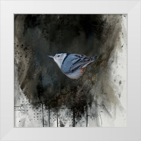 Tiny Charmer White Modern Wood Framed Art Print by Parker, Kelley