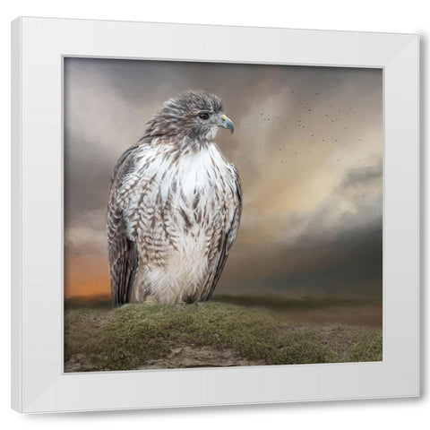 Always on Alert White Modern Wood Framed Art Print by Parker, Kelley