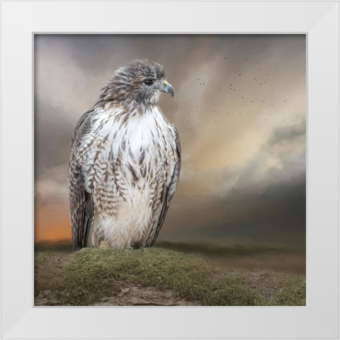 Always on Alert White Modern Wood Framed Art Print by Parker, Kelley