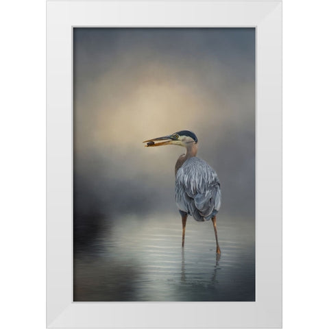 Catch of the Day White Modern Wood Framed Art Print by Parker, Kelley