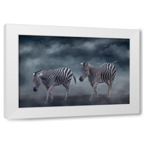 Traveling Companions White Modern Wood Framed Art Print by Parker, Kelley