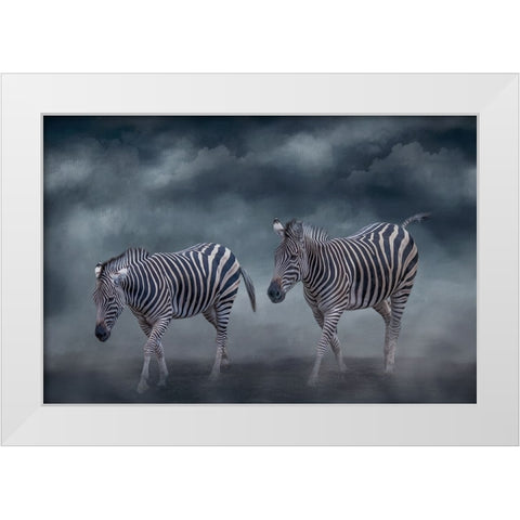 Traveling Companions White Modern Wood Framed Art Print by Parker, Kelley