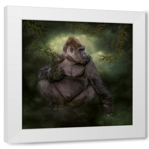 Welcome to the Safari White Modern Wood Framed Art Print by Parker, Kelley