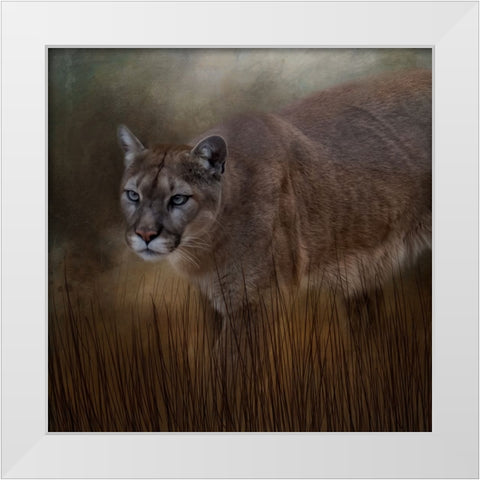 Waiting on the Hunt White Modern Wood Framed Art Print by Parker, Kelley