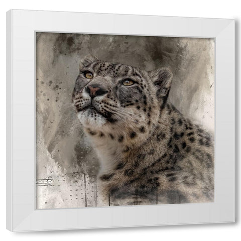 Snow Royalty White Modern Wood Framed Art Print by Parker, Kelley