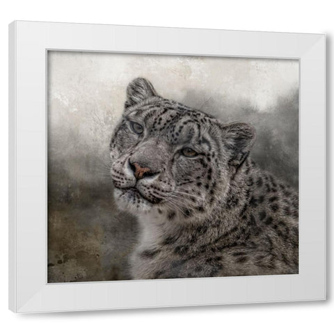 Face of the Wild White Modern Wood Framed Art Print by Parker, Kelley
