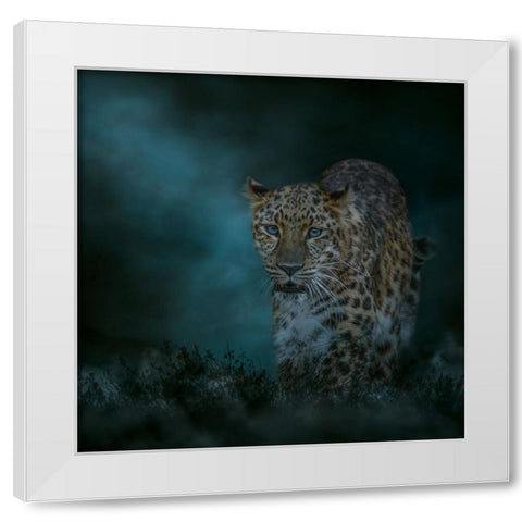 Blues Traveler White Modern Wood Framed Art Print by Parker, Kelley