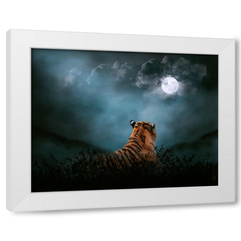 Light on the Kingdom White Modern Wood Framed Art Print by Parker, Kelley