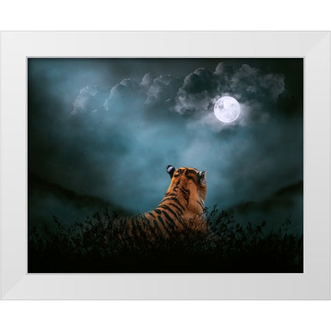 Light on the Kingdom White Modern Wood Framed Art Print by Parker, Kelley