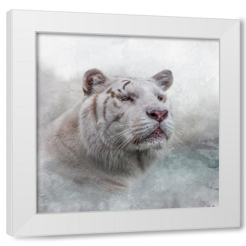 White Wizard White Modern Wood Framed Art Print by Parker, Kelley