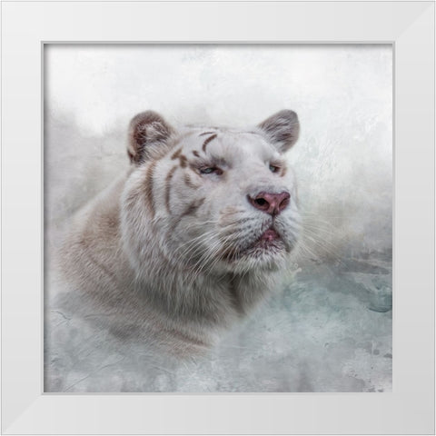 White Wizard White Modern Wood Framed Art Print by Parker, Kelley