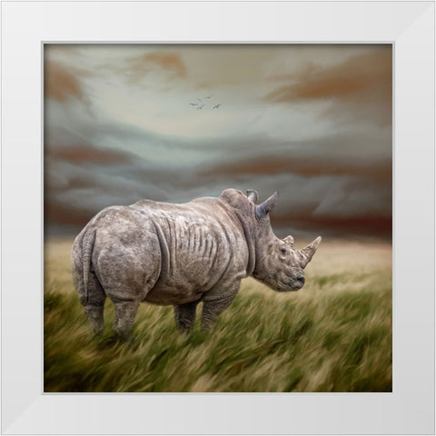 Rough and Ready White Modern Wood Framed Art Print by Parker, Kelley