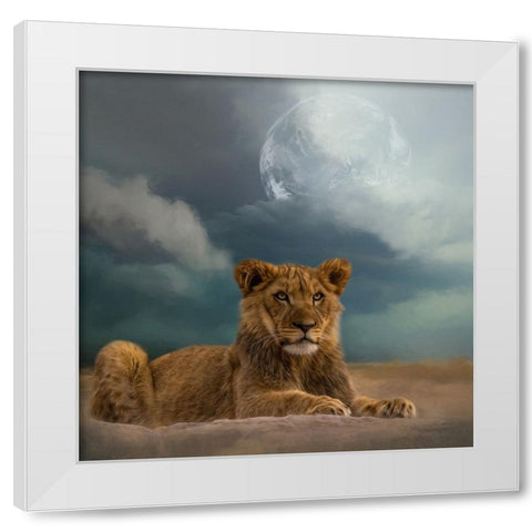 What the Future Holds White Modern Wood Framed Art Print by Parker, Kelley