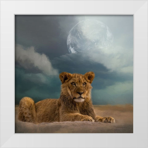 What the Future Holds White Modern Wood Framed Art Print by Parker, Kelley