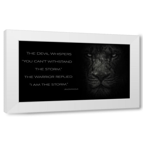 The Beast Within White Modern Wood Framed Art Print by Parker, Kelley
