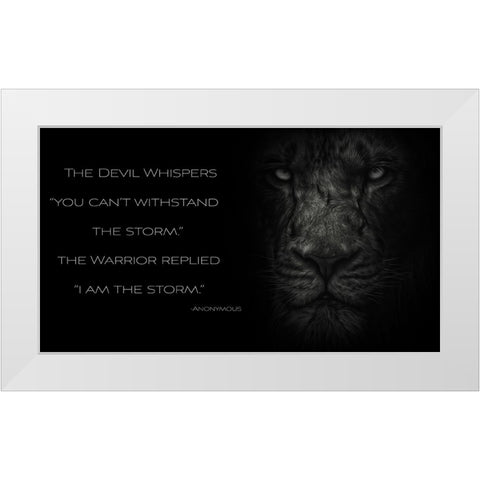 The Beast Within White Modern Wood Framed Art Print by Parker, Kelley