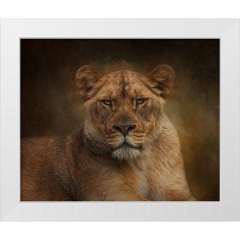 Confidence in Power White Modern Wood Framed Art Print by Parker, Kelley