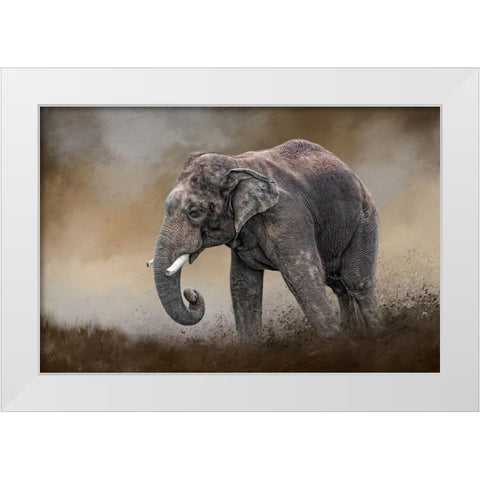 Ancient Guardian White Modern Wood Framed Art Print by Parker, Kelley
