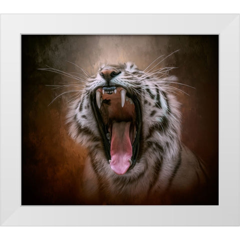 Unleashed White Modern Wood Framed Art Print by Parker, Kelley