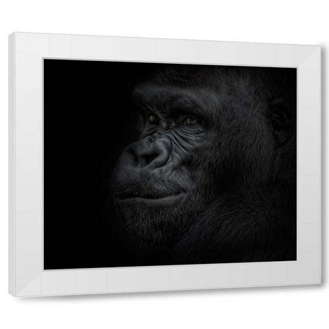 Great Ape White Modern Wood Framed Art Print by Parker, Kelley