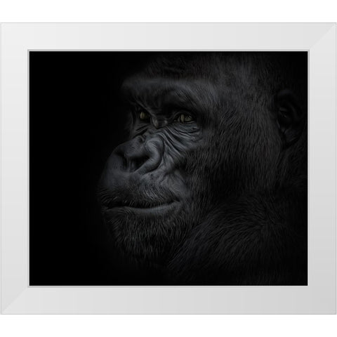 Great Ape White Modern Wood Framed Art Print by Parker, Kelley