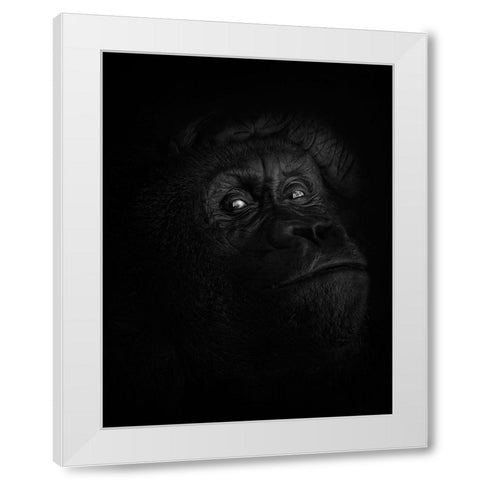 Peaceful Giant White Modern Wood Framed Art Print by Parker, Kelley