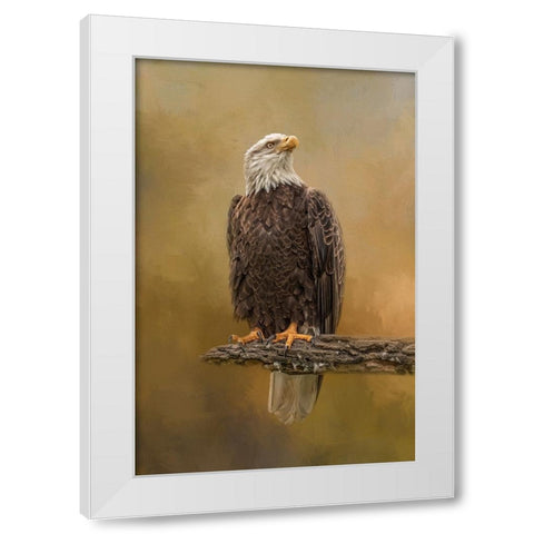 Peace Seeker White Modern Wood Framed Art Print by Parker, Kelley