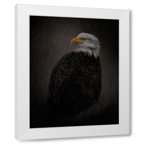 Serenity in Strength White Modern Wood Framed Art Print by Parker, Kelley