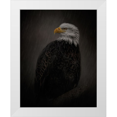 Serenity in Strength White Modern Wood Framed Art Print by Parker, Kelley