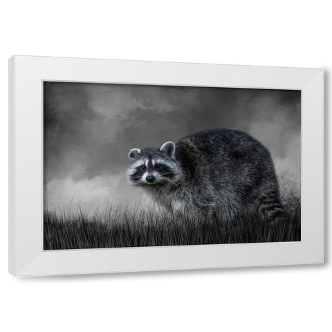 Little Rascal White Modern Wood Framed Art Print by Parker, Kelley