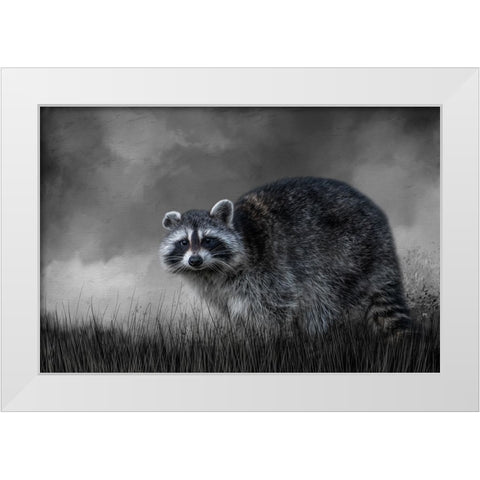 Little Rascal White Modern Wood Framed Art Print by Parker, Kelley