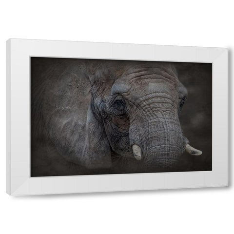 Textured White Modern Wood Framed Art Print by Parker, Kelley