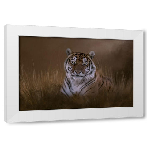 In the Depth of Your Eyes White Modern Wood Framed Art Print by Parker, Kelley