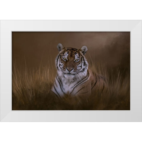 In the Depth of Your Eyes White Modern Wood Framed Art Print by Parker, Kelley