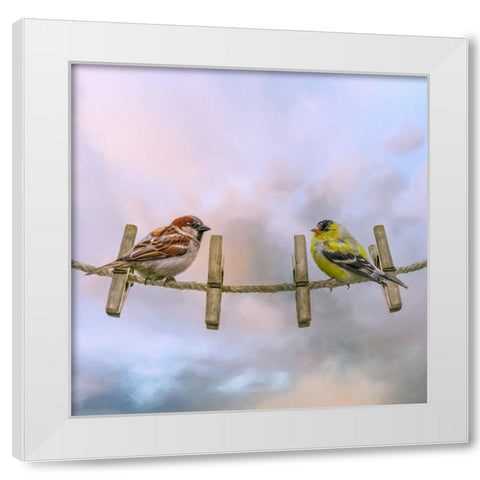 Wash Day White Modern Wood Framed Art Print by Parker, Kelley